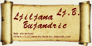 Ljiljana Bujandrić vizit kartica